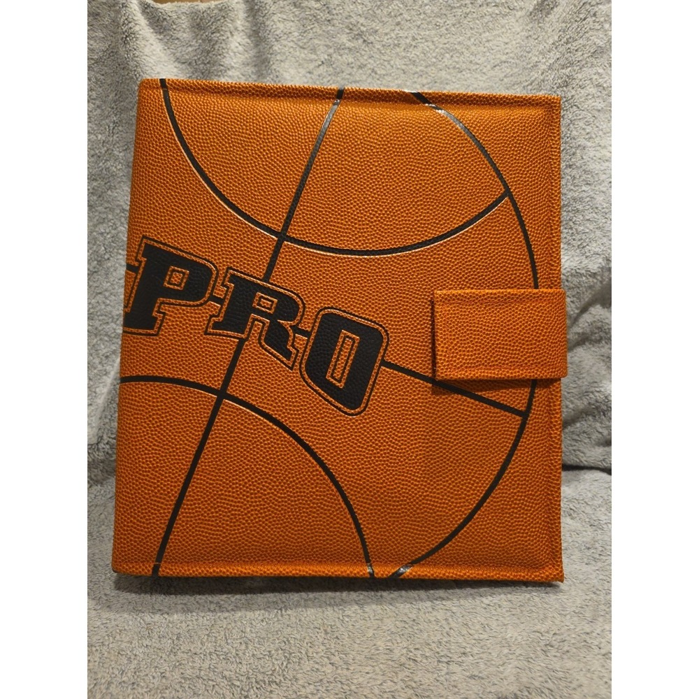 Trapper Keeper Pro Basketball Leather PenTab 3 Ring Binder 90s Vintage Sports